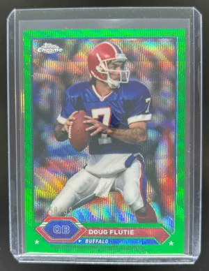 2023 Topps Composite Doug Flutie Chrome Green Wave Refractor 58/99 #35 Bills front