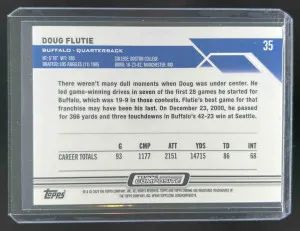 2023 Topps Composite Doug Flutie Chrome Green Wave Refractor 58/99 #35 Bills back