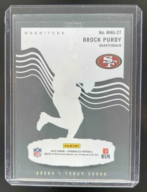 2022 Panini Chronicles Brock Purdy Magnitude #MAG-27 RC 49ers back