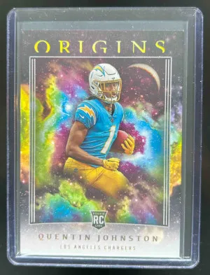 2023 Panini Origins Quentin Johnston #110 RC Chargers front