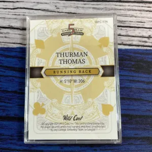 2024 Wild Card 5 Card Draw Stacked Deck Thurman Thomas #SDP-C-TTN 2/2 back
