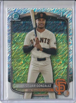 2025 Bowman Chrome Shimmer Refractor Josuar Gonzalez front
