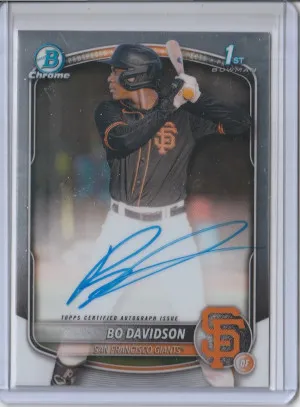 2025 Bowman Chrome Base Auto Bo Davidson front