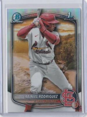 2025 Bowman Chrome International Refractor Variation Rainiel Rodriguez front