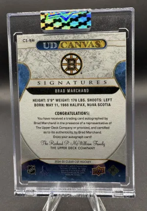 Brad Marchand Clear Cut Canvas back