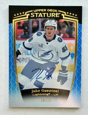 2024-25 Stature Blue Auto - Jake Guentzel /25 front