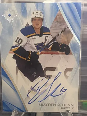 2023-24 Upper Deck Ultimate Collection Auto Brayden Schenn #23 Auto front