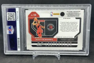 Scottie Barnes 2021-22 Panini Prizm Fast Break Silver Variation Rookie PSA 10 back