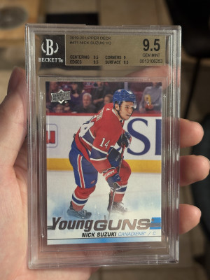 2019-20 Upper Deck Series Two YG #471 Nick Suzuki BGS 9.5 front