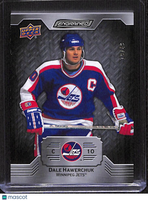 2023-24 Upper Deck Engrained Hockey Dale Hawerchuk #76 Ebony 19/49 SP HOF front