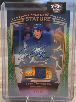 2024-25 UD Stature #8 Tage Thompson /35 front