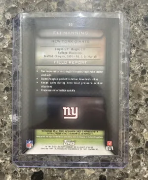 2015 Topps Field Access Eli Manning Auto back