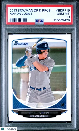 2013 Bowman Draft Picks & Prospects Aaron Judge #BDPP19 PSA 10 POP 5829 front