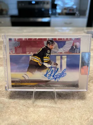 2024-25 UD Clear Cut Ray Bourque Legand Auto front