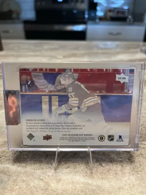 2024-25 UD Clear Cut Ray Bourque Legand Auto back