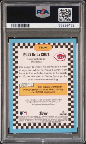 2024 Topps Big League Big Leaguer Elly De La Cruz | Cincinnati Reds back