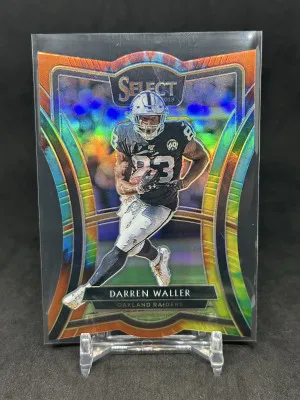 Darren Waller 2019 Panini Select Premier Level Diecut Tie Dye Prizm /25 #156 front