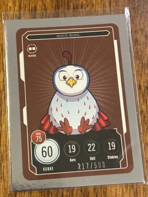 Vee Friends Quick Quail #/500 front