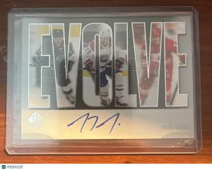 2023-24 SP Authentic Evolve Autographs #E-TO Tyler Toffoli AUTO On Card front