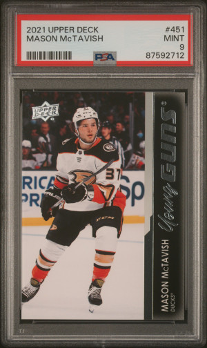 2021-2022 Upper Deck Mason Mctavish young guns rookie front