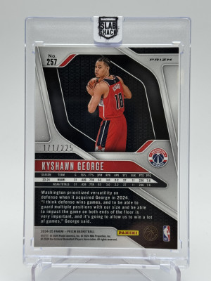 2024 PRIZM KYSHAWN GEORGE RED /225 back