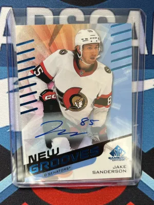 2022-23 SP Game Used New Grooves Rookie Auto Jake Sanderson front
