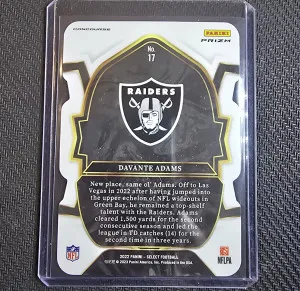 2023 Select Concourse Die Cut Davnte Adam's ZEBRA back