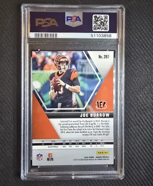 2020 Panini Mosaic Joe Burrow back