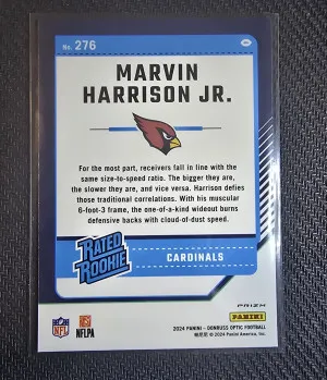 2024 Optic Teal Velocity Marvin Harrison Jr back