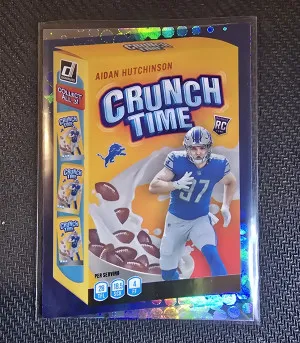 2022 Donruss Crunch Time Aiden Hutchinson ROOKIE front