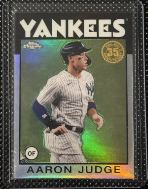 2021 Topps Chrome 35th Anniversary #86BC-1 Aaron Judge front