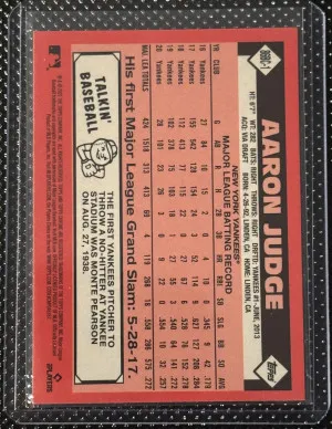 2021 Topps Chrome 35th Anniversary #86BC-1 Aaron Judge back