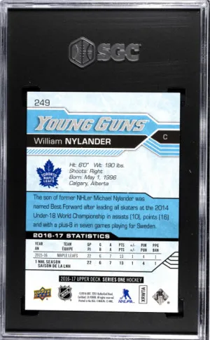 2016-17 Upper Deck William Nylander SGC 10 back