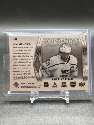 2020-21 Anze Kopitar The Cup Foundations 20/29 back