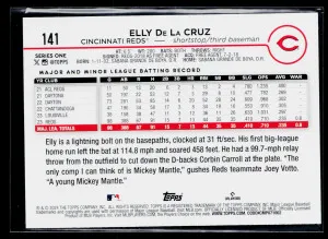 2024 Topps Series One Elly De La Cruz #141 RC back