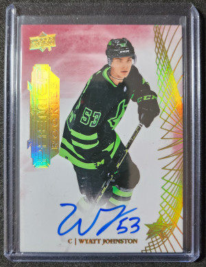 Wyatt Johnston Premier Rookie Auto front