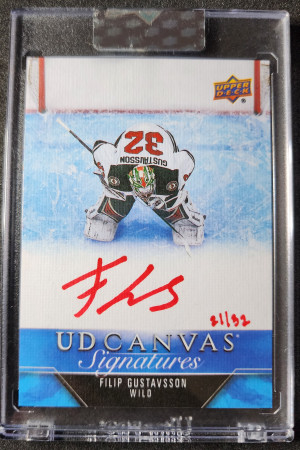 Filip Gustavsson Clear Cut Canvas Auto /32 front