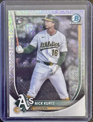2025 Bowman Chrome Nick Kurtz #93 Mojo Refractor front