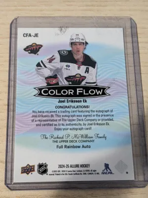 Joel Eriksson Ek Allure Color Flow Auto 2024-25 back