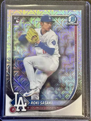 2025 Bowman Chrome Roki Sasaki #12 Mojo Refractor front