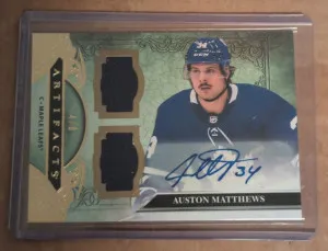 2020/21 Artifacts Auston Matthews Patch Auto 4/8 front