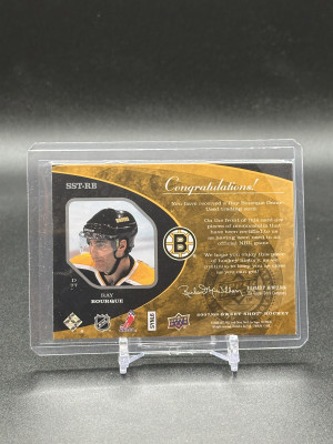 2007-08 Ray Bourque Sweet Shot Sweet Stitches 69/299 back