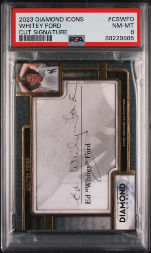 2023 Topps Diamond Icons Cut Signatures Whitey Ford front