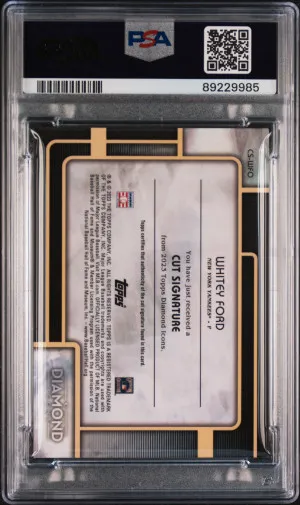 2023 Topps Diamond Icons Cut Signatures Whitey Ford back