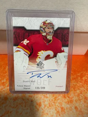 2024 Upper Deck SP Authentic Future Watch Signed Dustin Wolf front