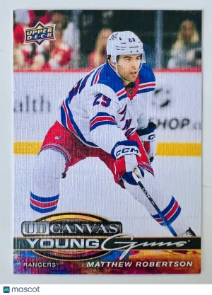 2025-26 Upper Deck Series 1 UD Canvas Young Guns Matthew Robertson Rookie front