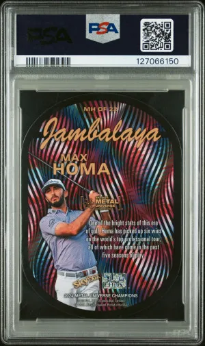 **POP 1** 2024 Skybox Metal Universe Champions Jambalaya Max Homa back