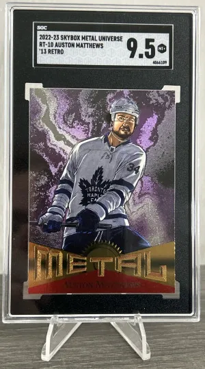22-23 Metal Universe Auston Matthews 2013 Retro SGC 9.5 front