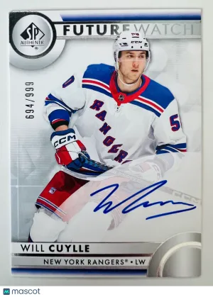 2024 2023-24 Upper Deck SP Authentic Future Watch Will Cuylle Rookie 694/999 front