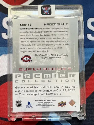 2022-23 Premier Super Rookies Kaiden Guhle /99 back